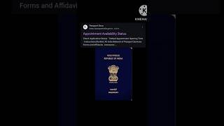 How To check passport appointment availability  passport appointment check kaise kare passport [upl. by Eisenstark814]