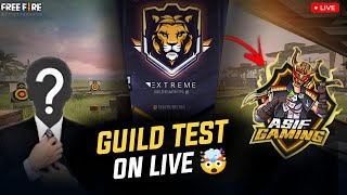 FINALLY 1V4 GUILD TEST FOR EXTREME 😍 HARDEST TESTING 🥵 asifgamingfree fire live [upl. by Fenella]