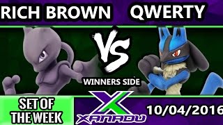 SX 170  Rich Brown Mewtwo Vs Qwerty Lucario SSB4 Tournament  Smash Wii U  Smash 4 [upl. by Llenwahs]