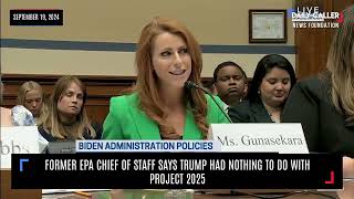 Former EPA Chief of Staff Says Trump Had Nothing to Do with Project 2025 [upl. by Chaney274]