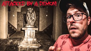 BANNED VIDEO I WAS ATTACKED AND MARKED BY DEMON AT HAUNTED CASTLE Pythian Castle Part 2 [upl. by Adlecirg]