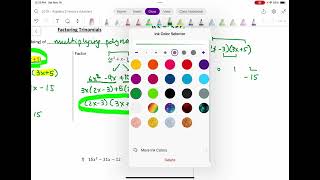 Factoring  part 4  factoring trinomials [upl. by Tarrsus]