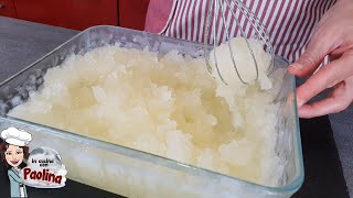 La vera granita al limone siciliana senza gelatiera🍋 Ricetta originale [upl. by Arte]