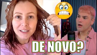 ELA DESCOLORIU O CABELO DE NOVO PRA TIRAR O ESCURO QUE FICOU [upl. by Hafeenah]