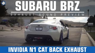 Invidia N1 Cat Back Exhaust Titanium Tips Subaru BRZ  Scion FRS [upl. by Thetes705]