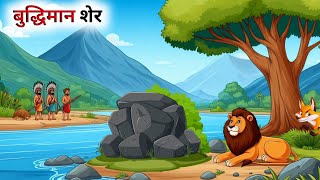 एक बुद्धिमान शेर की कहानी  Panchatantra Ki Kahani  Hindi Cartoon [upl. by Alrick859]