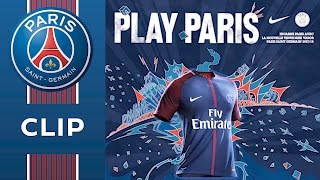 HOME SHIRT 2017  2018  PARIS SAINTGERMAIN [upl. by Arait]