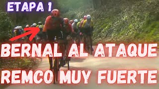 RESUMEN ETAPA 1 PARIS NIZA 2024BERNAL ATACA Y REMCO MUY FUERTE ROGLIC RESPONDE [upl. by Gable]