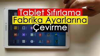 Tablet Sıfırlama  Fabrika Ayarlarına Çevirme [upl. by Neibart]