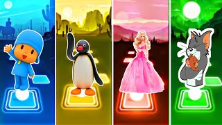 POCOYO🆚Pingu Noot Noot🆚Barbie🆚New Tom And Jerry💥Who is best [upl. by Damon17]