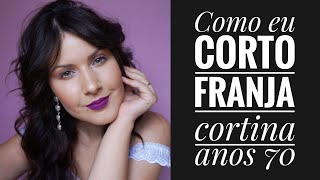 Franja cortina Tendência Curtain Bangs anos 70s [upl. by Viafore]