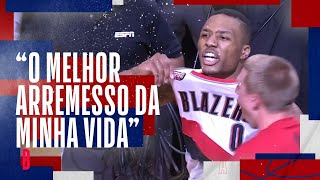 Lillard acerta de 3 no último segundo e elimina os Rockets [upl. by Anerrol89]