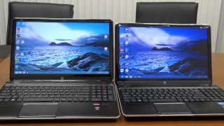 HP ENVY dv6t Full HD 1920 x 1080 Vs 1366 x 768 Screen Comparison [upl. by Sarette]