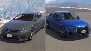 GTA 5 Tailgater S vs Schafter V12  Race [upl. by Enttirb]