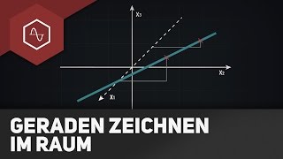 Geraden zeichnen im Raum [upl. by Annel]