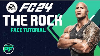 EA FC 24 THE ROCK DWYANE JOHNSON FACE Pro Clubs CLUBES PRO Face Creation  CAREER MODE  LOOKALIKE [upl. by Enaasiali]