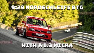 Nissan Micra K11 13 SUPER S  929 BTG  Nurburging Nordschleife TF [upl. by Boony199]