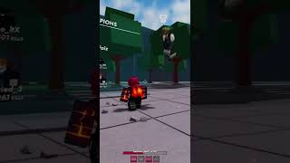 this hacker got SWEPT 20 😬 in The Strongest Battlegrounds Roblox 1v1 [upl. by Ahsiuqram]