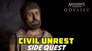 Civil Unrest  Messara  Side Quest  AC ODYSSEY [upl. by Morry]