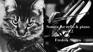 Sonata for cello amp piano Mov 2 by Fredrik Sixten video score [upl. by Marcoux]