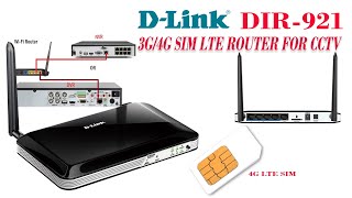 Dlink dir 921 4G SIM LTE router for CCTV DVR NVR amp Wifi Cameras Unbox SIM Install amp Speed test [upl. by Aroc733]