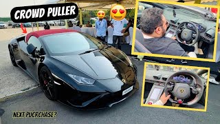 LAMBORGHINI HURACAN EVO STEALS THE SHOW😱  CRAZY EXHAUST SOUND CRACKLES😍🔥 [upl. by Irrok480]