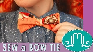 How to Sew a Bow Tie  Last Minute Laura [upl. by Daniell455]