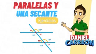 EJERCICIOS DE PARALELAS Y SECANTES Super facil para principiantes [upl. by Branden]