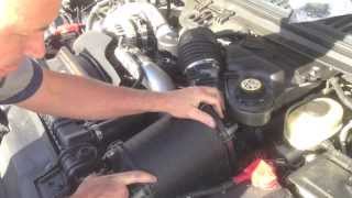 Air filter replacement on the 60 powerstroke F250 F350 [upl. by Marder887]