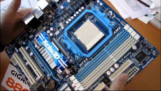 Gigabyte 880GMUD2H 880G Phenom II X6 Ready Motherboard Unboxing amp First Look Linus Tech Tips [upl. by Amolap]