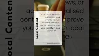 Enhance local SEO with localised content Writing about local events or news can boos [upl. by Lorri605]