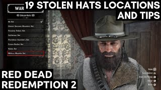 19 Stolen Hats Locations And Tips Red Dead Redemption 2 [upl. by Chaim80]