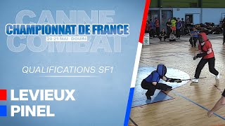 CHF23 Canne de Combat  Qualifications ♀  LEVIEUX vs PINEL [upl. by Llemor]