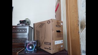 Antec NX200M Mini Tower MATX Casing  HXHF 5 in 1 Fan PC Build [upl. by Nadirehs]