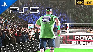 PS5 WWE 2K Gameplay  Ultra High Graphics 4K HDR  Royale Rumble Gameplay [upl. by Barcroft]