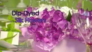 How To DipDye Silk Flowers [upl. by Eibob485]