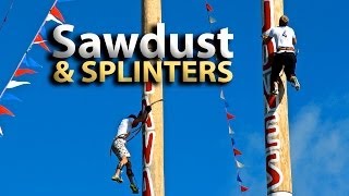 Sawdust amp Splinters Contest Draws Lumberjacks to Mississippi [upl. by Sansen]