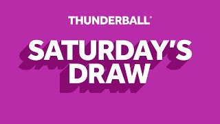 The National Lottery Thunderball draw results from Saturday 13 July 2024 [upl. by Annaer]