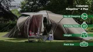 Coleman® Ridgeline 4 Plus Camping Tent [upl. by Airdnaxila]