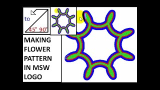 MSW logo tutorialMSW LOGO pattern commandsRepeat commandLogo commands for class 3 amp 4 [upl. by Stolzer]