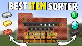 Ultimate Item Sorter System  In Minecraft PE  121￼ [upl. by Aschim411]