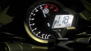 FZ150I2014 YAMAHA TopSpeed Test 138khh [upl. by Lauraine164]