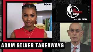 Malika Andrews’ takeaways from her conversation with Adam Silver  NBA Today [upl. by Ardiek553]