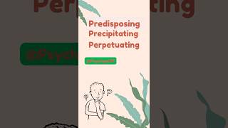 Know the difference between Predisposing precipitating and perpetuating factors of mental illness [upl. by Austina]