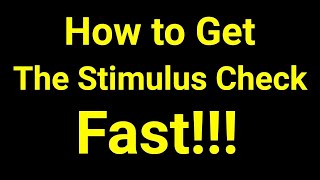 How to Get Your Stimulus Check as Quickly as Possible [upl. by Newmann983]