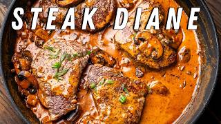 Steak Diane  Easy and Insanely Delicious Retro Steak Recipe [upl. by Enar]