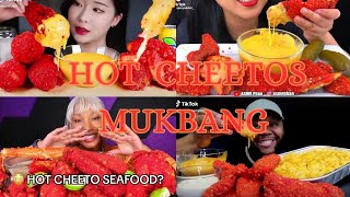 FLAMING HOT CHEETOS MUKBANG FRIED SEAFOODKING CRABLOSBTER TAILBURRITOFRIED CHICKEN [upl. by Tirza]