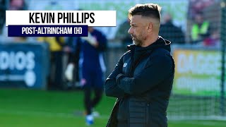 Interview Phillips Reacts to Altrincham Defeat [upl. by Attevad526]