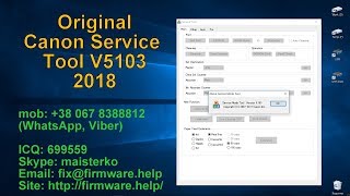 Canon Service Tool V5103 last version 2018 original [upl. by Arahd]