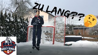 Eishockeyschläger die Richtige Länge [upl. by Uzziel949]